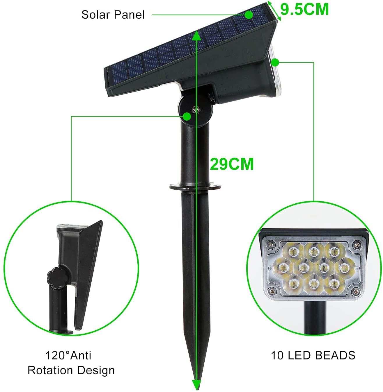 T-SUN Adjustable Solar Spotlig - Lighting Decor Sunrise review and price