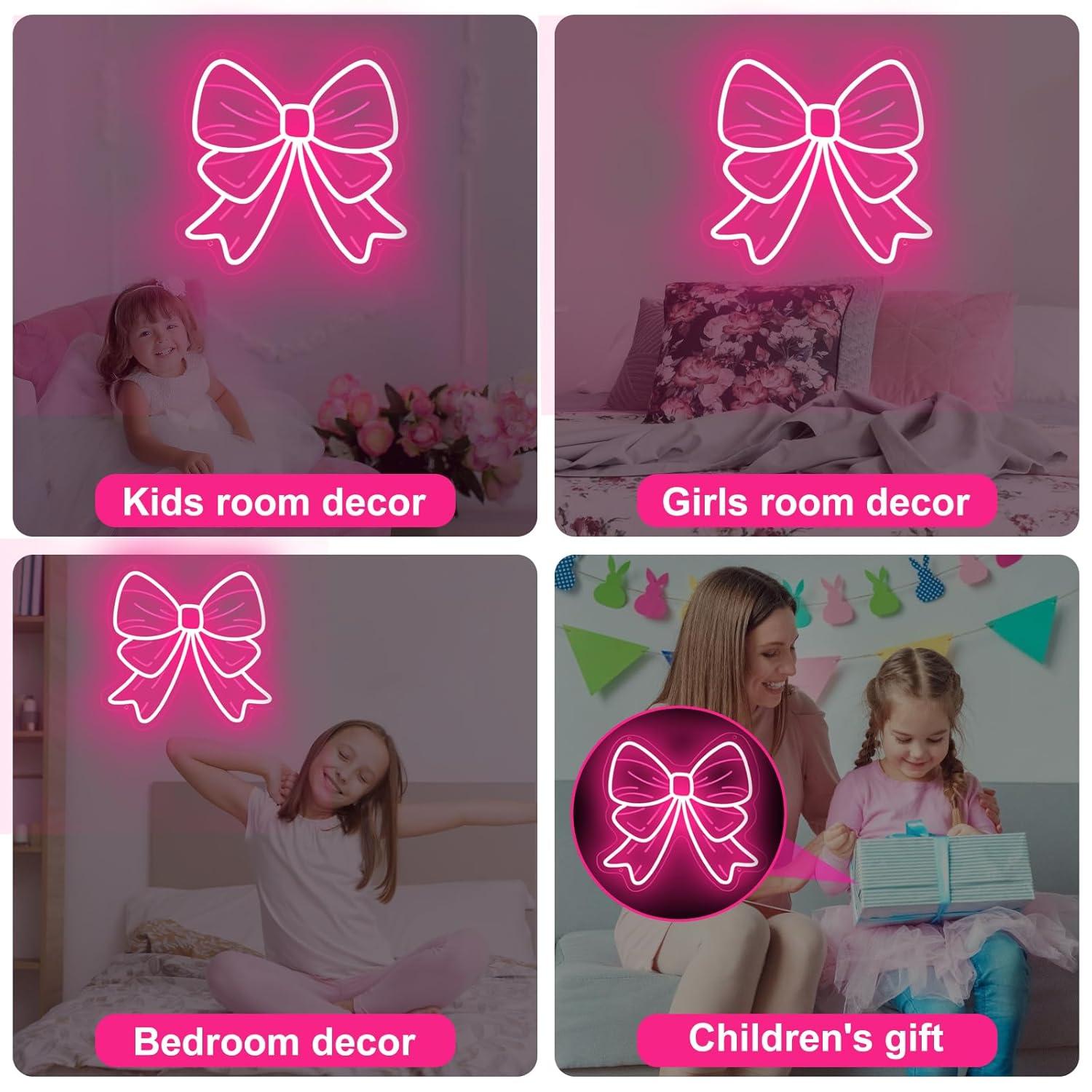 Bow Neon Signs USB Dimmable LE - Lighting Decor In Room review and price