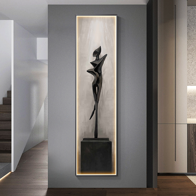 Modern Abstract Art Interior P - Foyer Lighting Wall Decor review and price