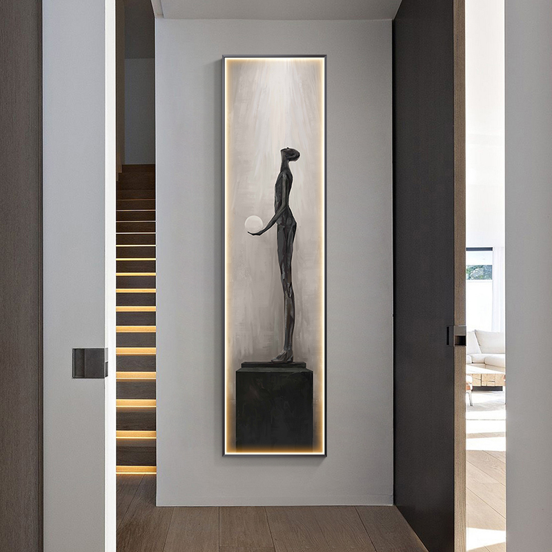 Modern Abstract Art Interior P - Foyer Lighting Wall Decor review and price