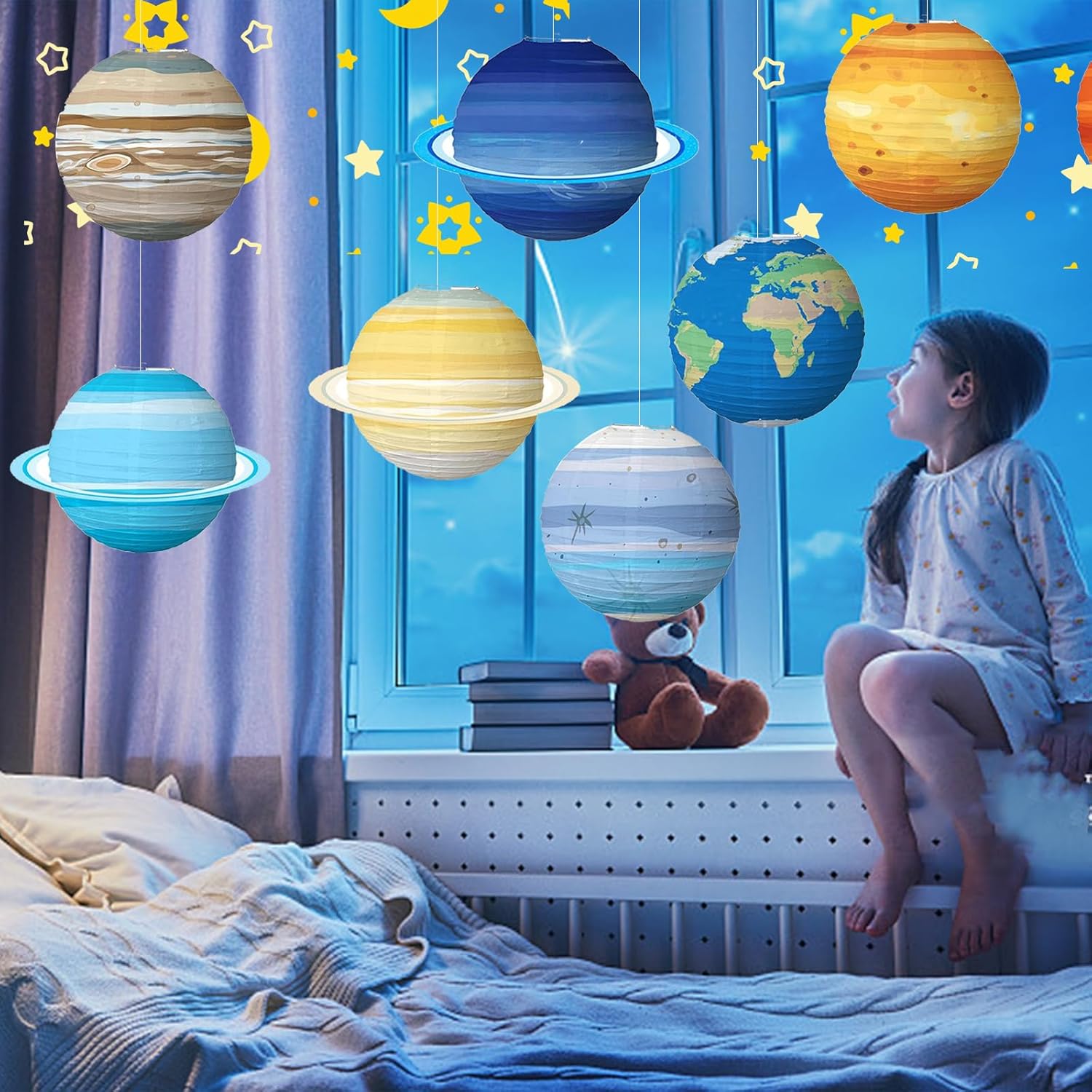 1PCS Solar System Eight Planet - Lantern Paper Solar review and price