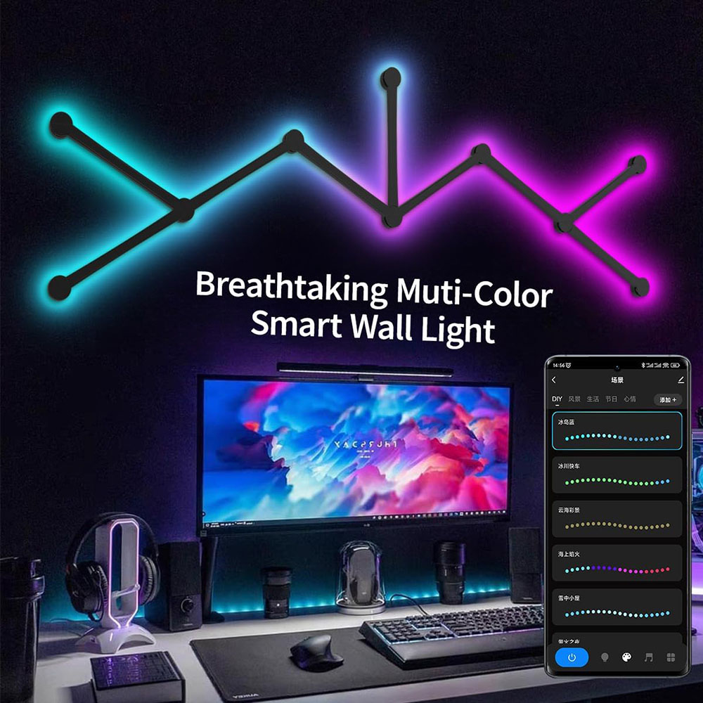 LED Smart Wall Lamp RGBIC Ligh - Foyer Lighting Wall Decor review and price