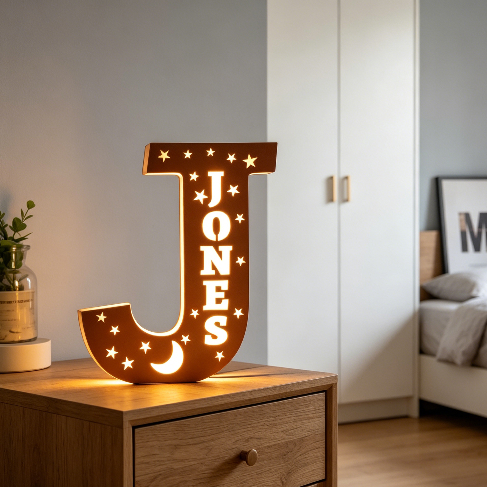 1Pc Custom USB Powered Wooden  - Lighting Christmas Decor review and price