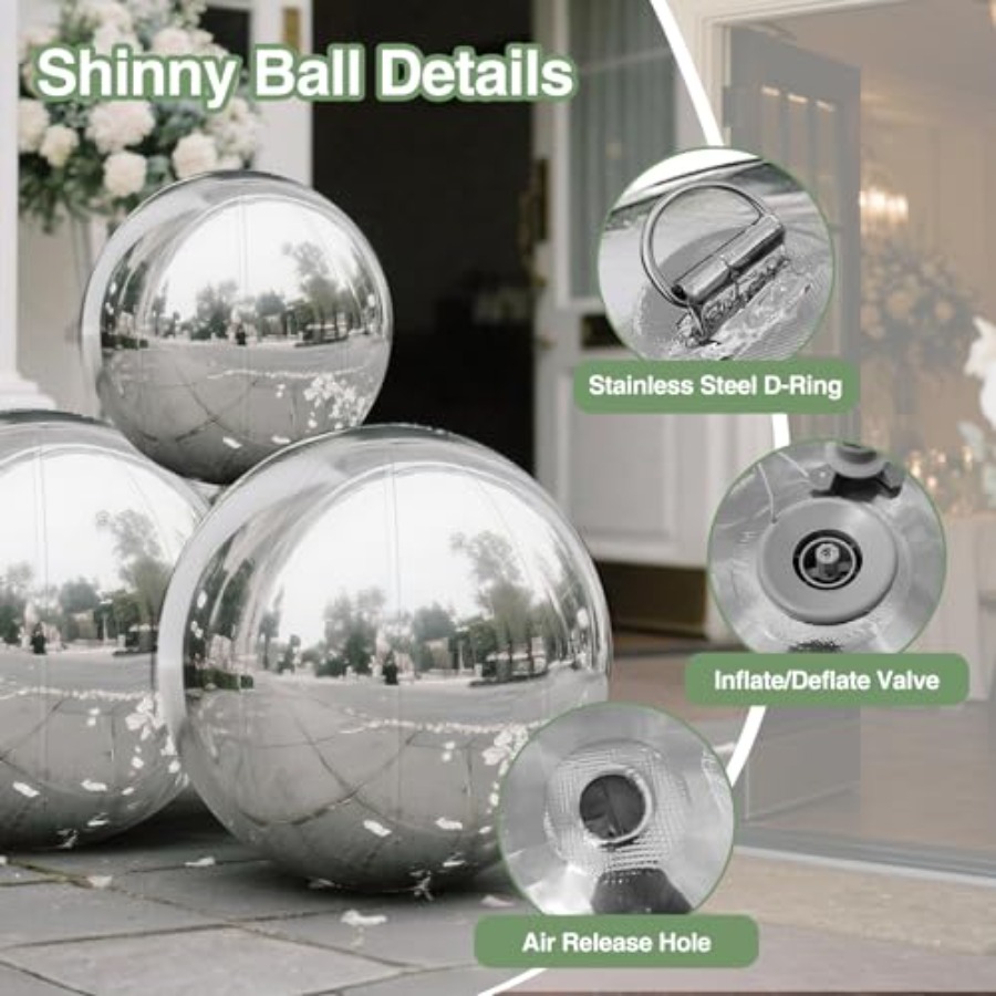 Inflatable Mirror Ball for Par - Disco Ball Mirror review and price