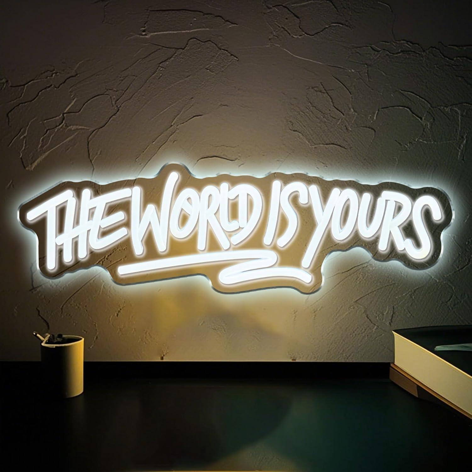 The World is Yours Neon Sign U - Lighting Decor Wedding review and price