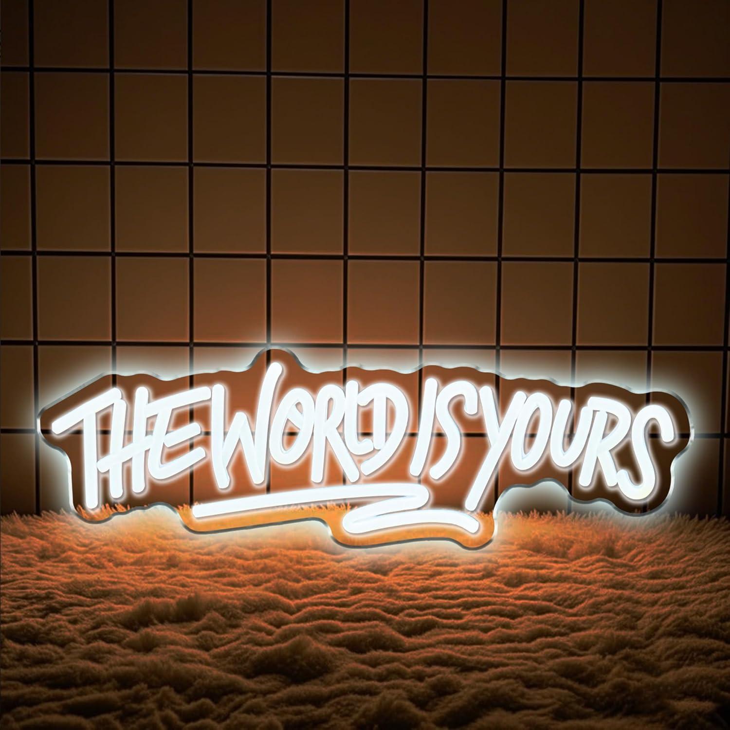 The World is Yours Neon Sign U - Lighting Decor Wedding review and price