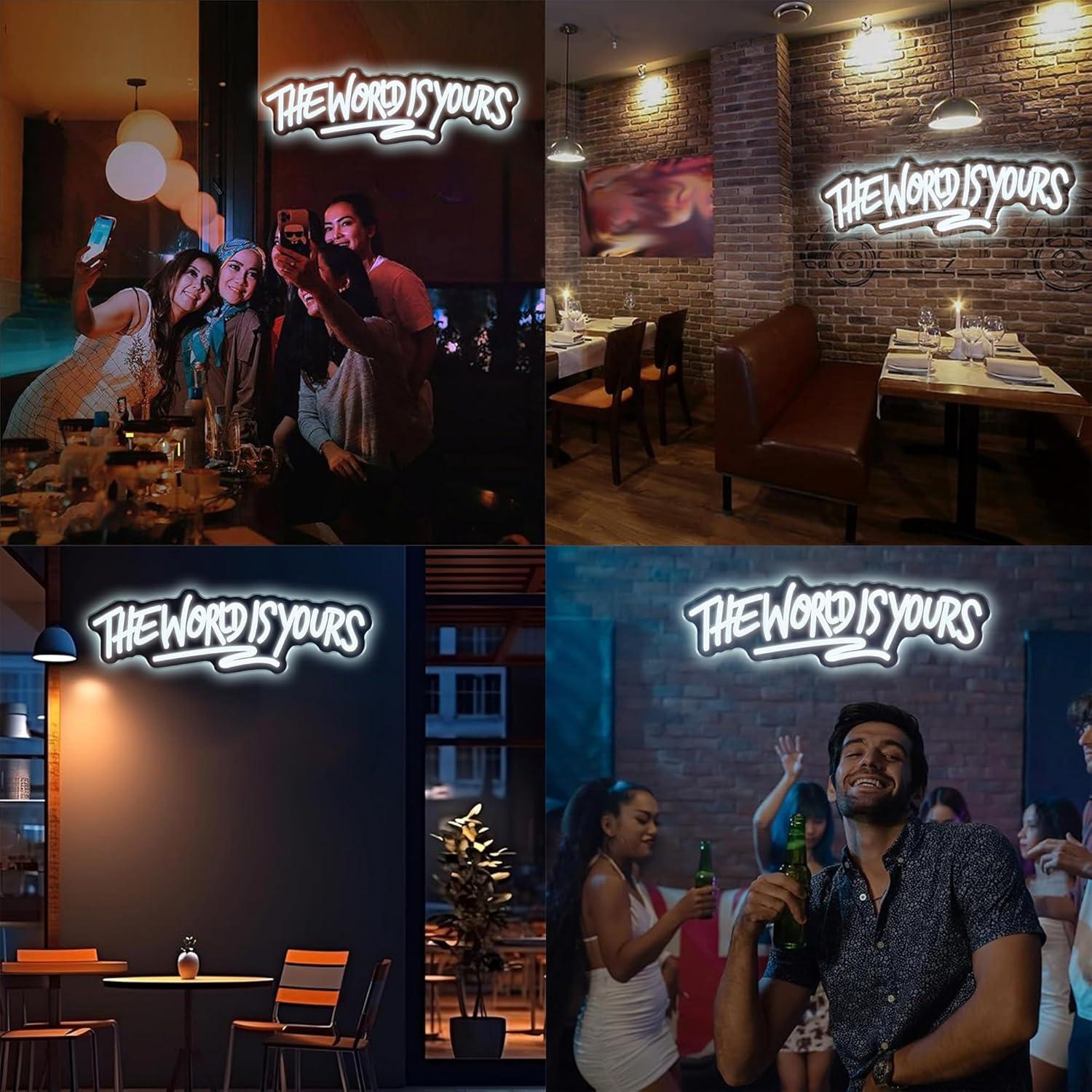 The World is Yours Neon Sign U - Lighting Decor Wedding review and price