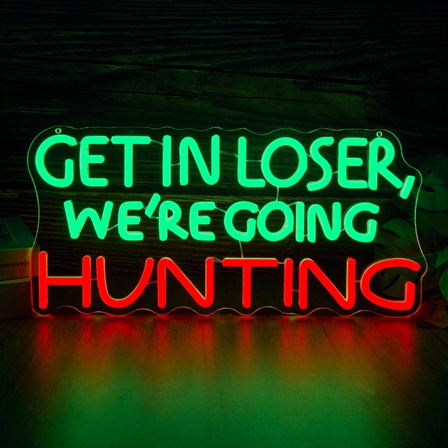 Funny Hunting Neon Sign LED Li - Lighting Decoration Outdoor review and price