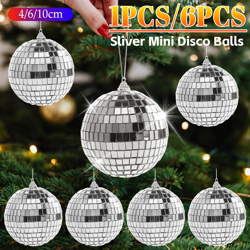 6pcs 4/6/10cm Mirror Disco Bal - Disco Ball Mirror review and price