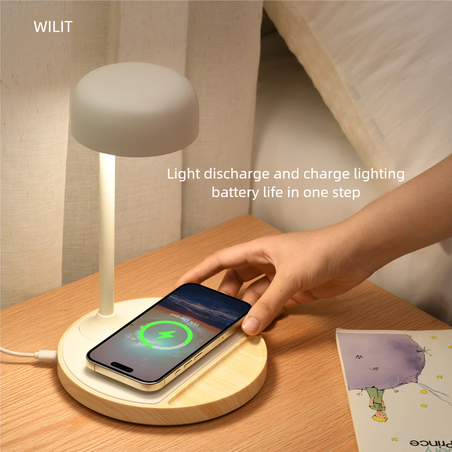 WILIT LED Desk Lamp with Wirel - Lightings Decoration review and price