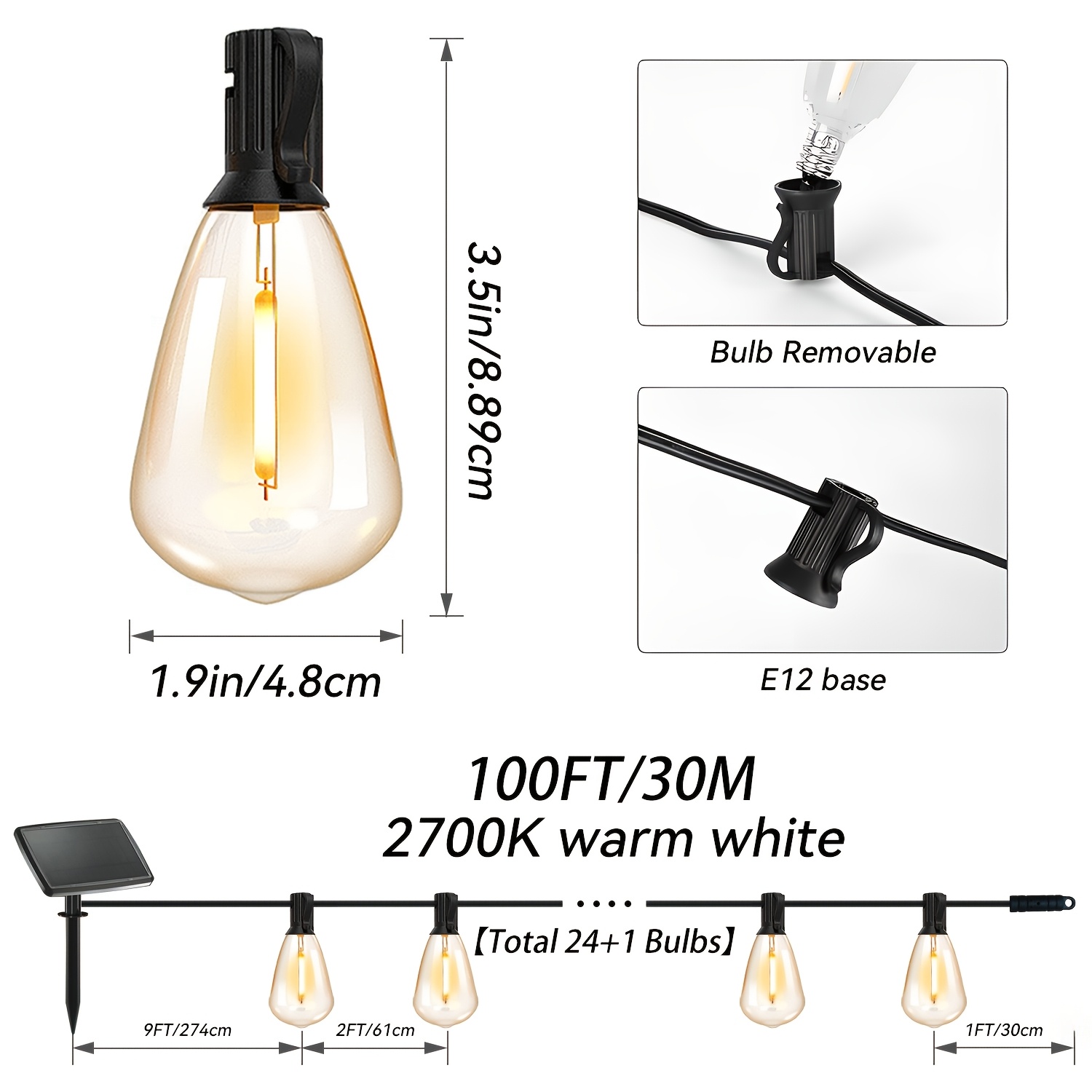Solar Lights Outdoor, 100ft Pa - Lighting Christmas Decor review and price