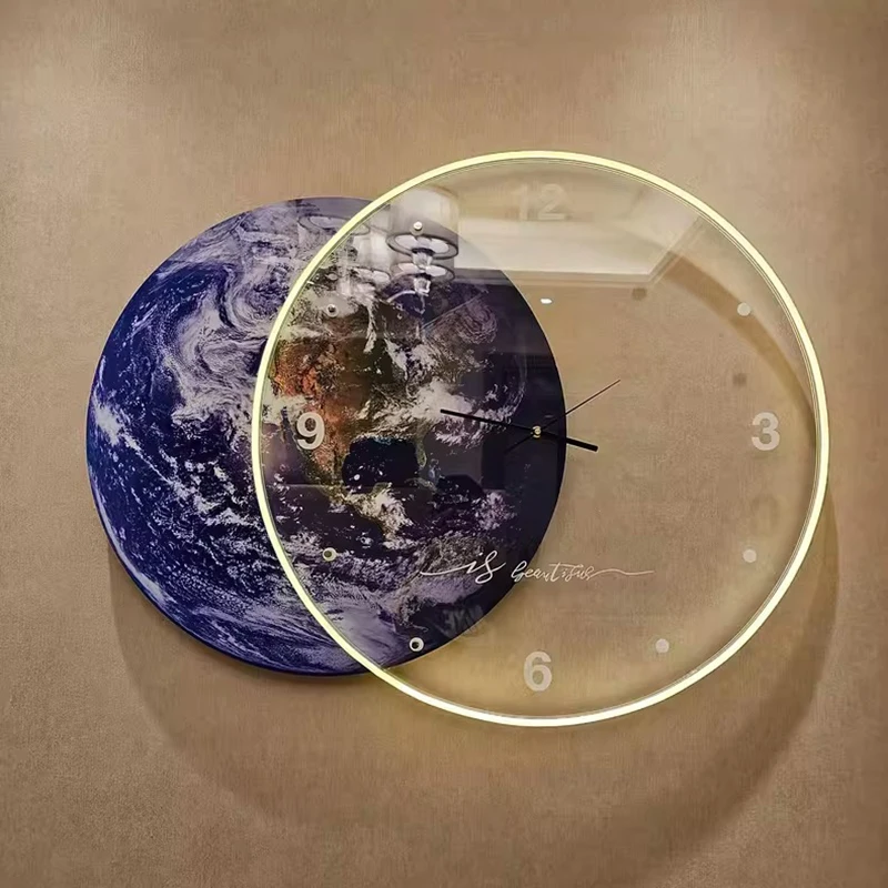 Large 3D Wall Clocks Silent Mo - Lighting Decor Sunrise review and price