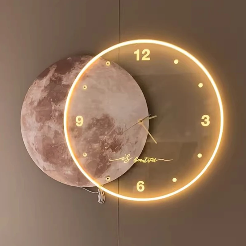 Large 3D Wall Clocks Silent Mo - Lighting Decor Sunrise review and price