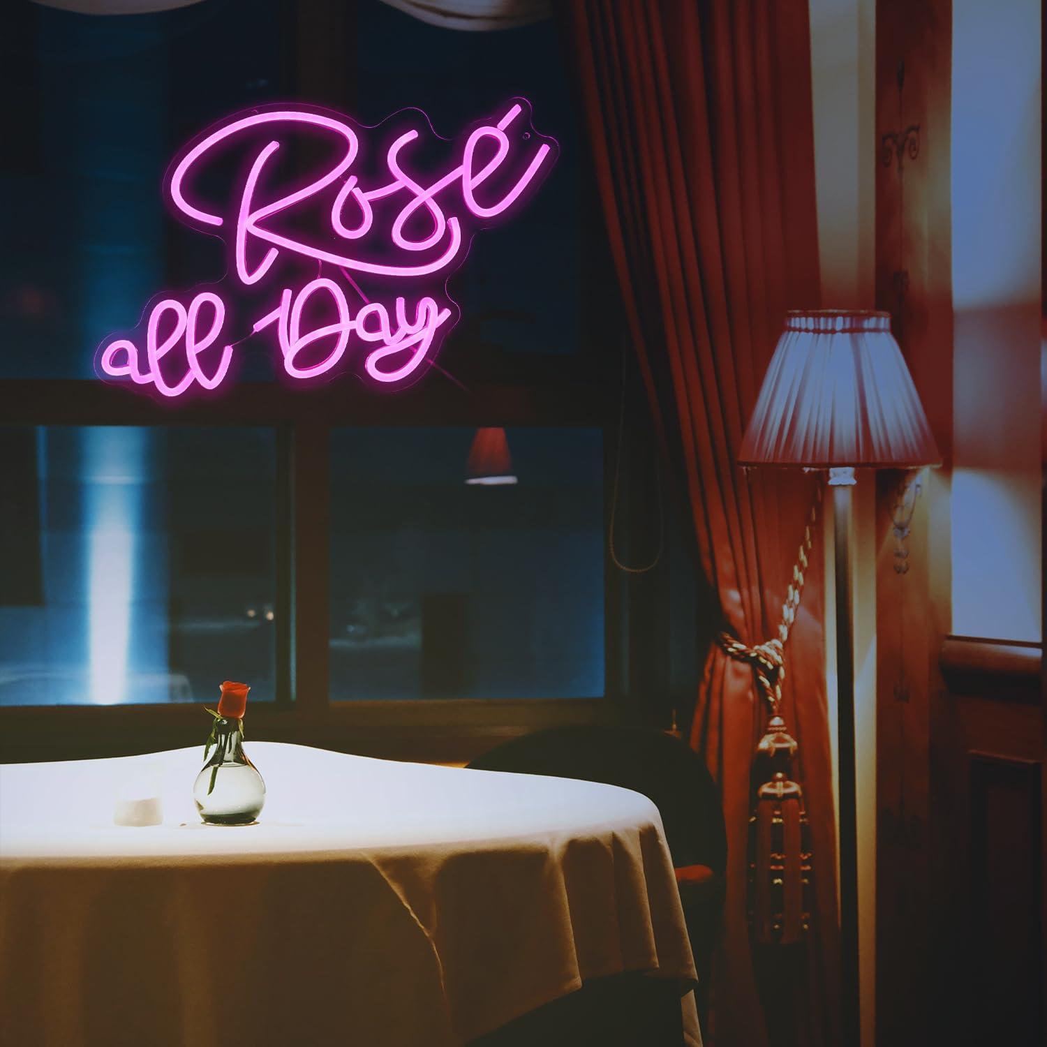 Rose All Day Neon Sign Dimmabl - Lighting Decor Wedding review and price