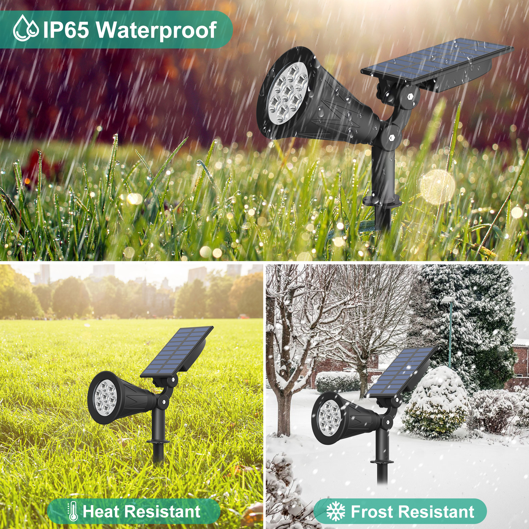 1pc/2pcs 7LED Solar Spotlight  - Lighting Decor Sunrise review and price