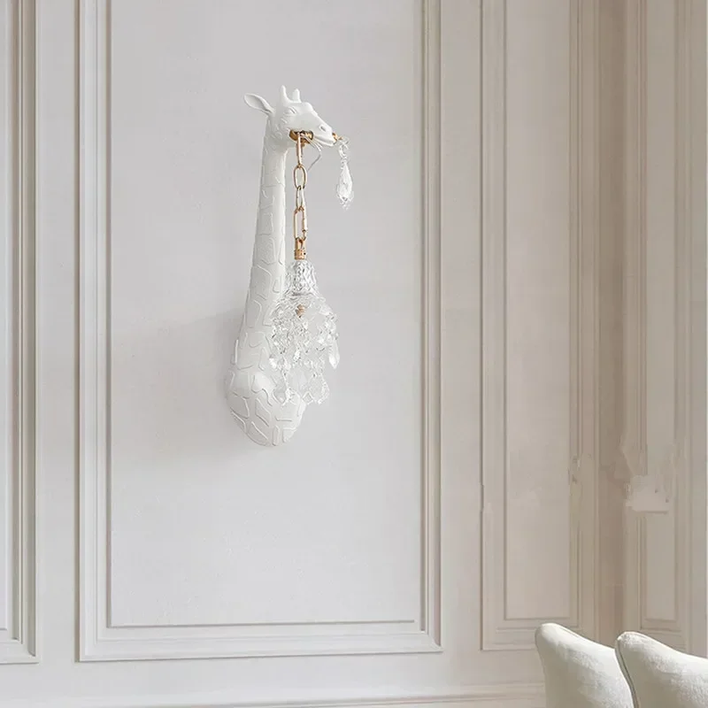 Nordic New Resin Giraffe LED W - Foyer Lighting Wall Decor review and price