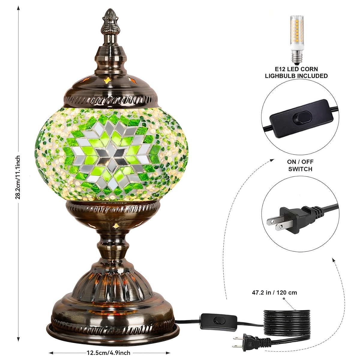 Handmade DIY Turkish Moroccan  - Room Decor Lighting Lamp review and price