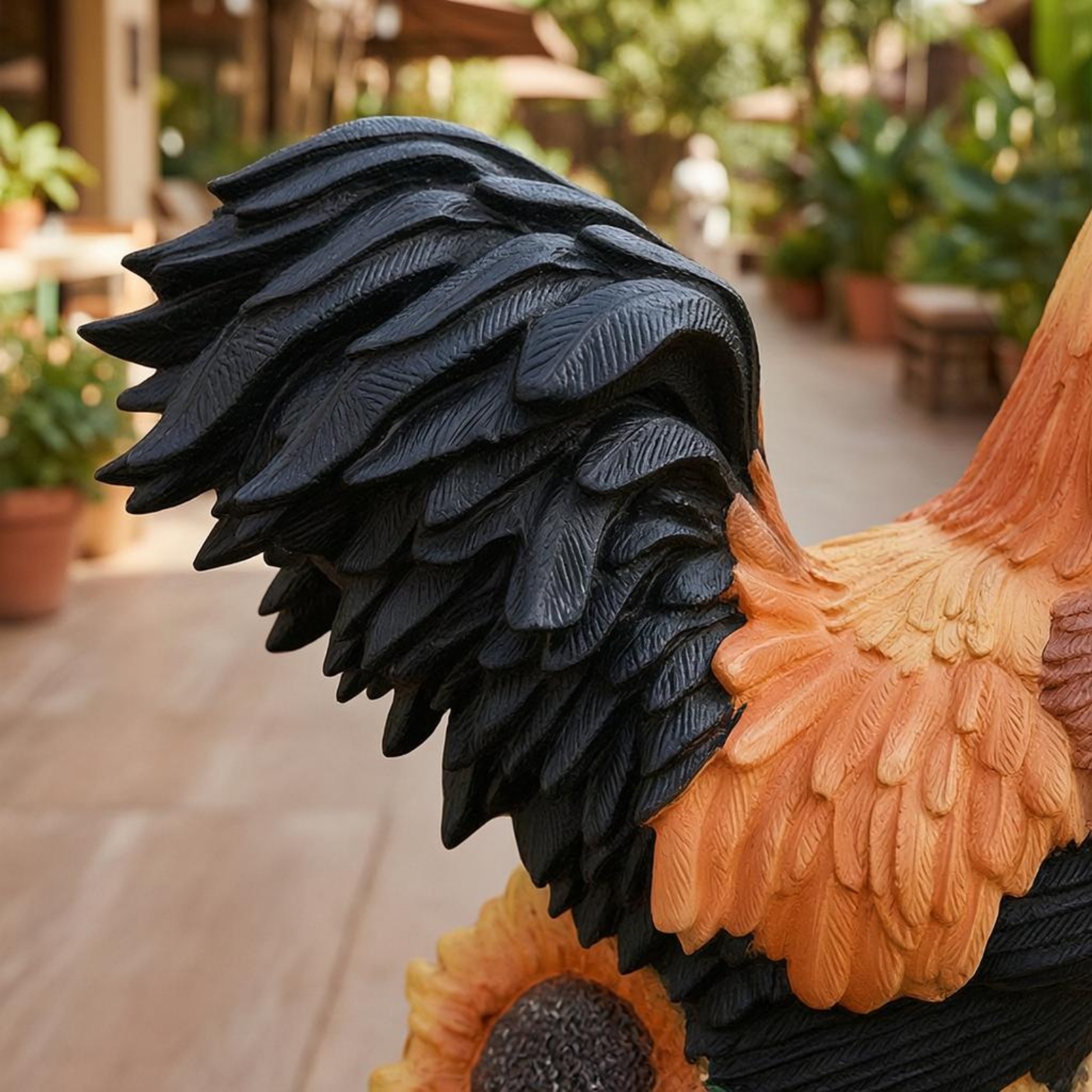 Solar Chicken Garden Sculpture - Outdoor Lighting Decor Ideas review and price